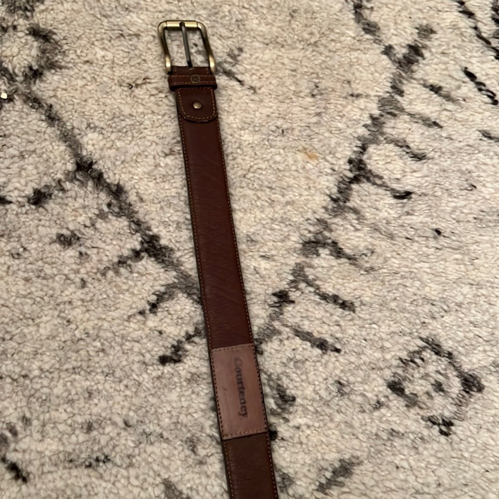 Buffalo leather belt